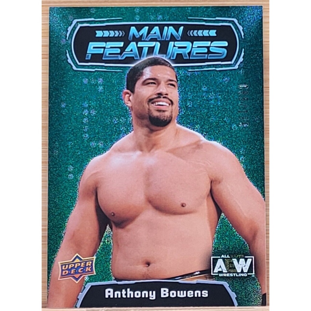 2022 UPPER DECK AEW‎ ANTHONY BOWENS  MAIN FEATURES GREEN #D/199